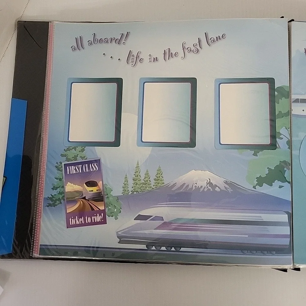 Vacation Scrapbook Photo Album 20 Pages Frames‎ with letters